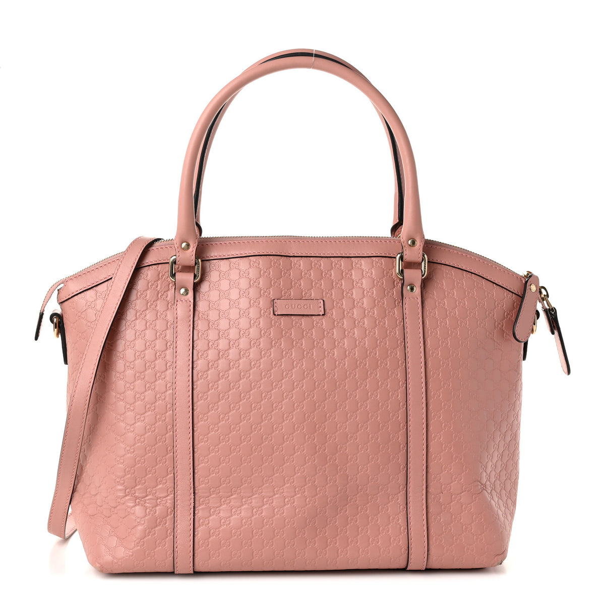 Soft Microguccissima Large Dome Satchel Soft Pink