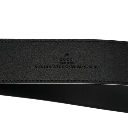 Gucci Moon Calfskin Torchon Double G Belt 85 34 Black 5 of 5