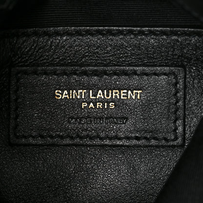 Saint Laurent Suede Calfskin Small Grace Fringed Hobo Bag Rope Black 6 of 7