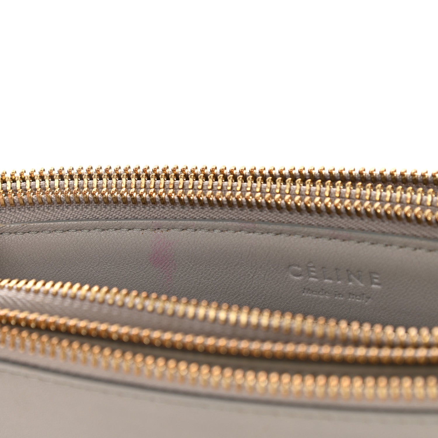 Celine Lambskin Large Trio Crossbody Bag Smoke 17 of 21