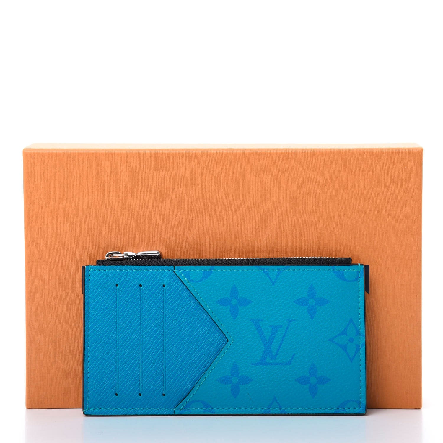 Louis Vuitton Taigarama Coin Card Holder Blue Lagoon 7 of 7
