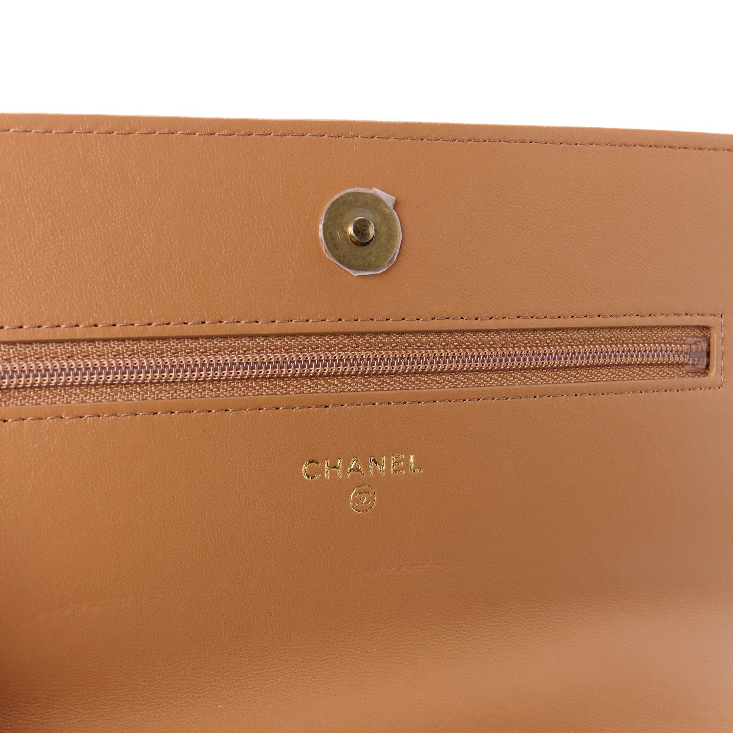Chanel Lambskin Quilted Chanel 19 Wallet On Chain WOC Brown 6 of 12