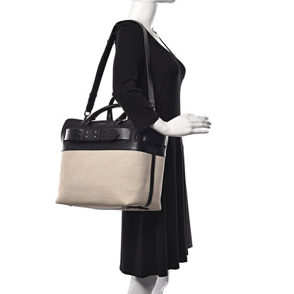 Burberry Canvas Smooth Calfskin Medium Belt Bag Black 3 of 16