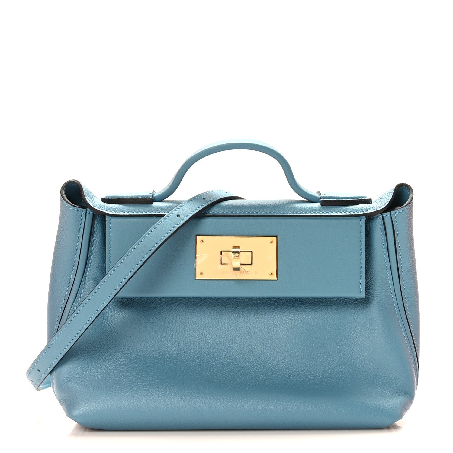 Hermes Evercolor Swift 21 24/24 New Blue Jean 1 of 10