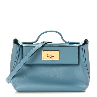 Hermes Evercolor Swift 21 24/24 New Blue Jean 1 of 10