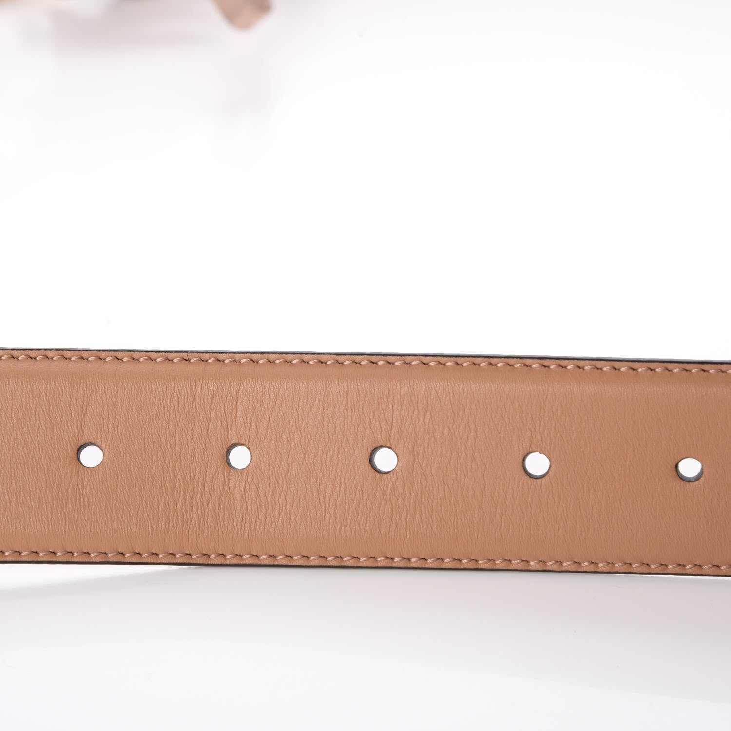 Gucci Calfskin Interlocking G 37mm Belt 85 34 Camelia 5 of 6