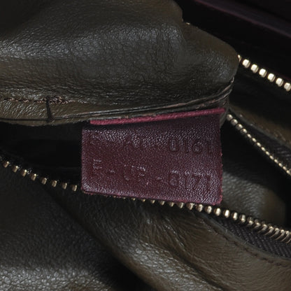 Celine Smooth Calfskin Shoulder Luggage Burgundy 9 of 9