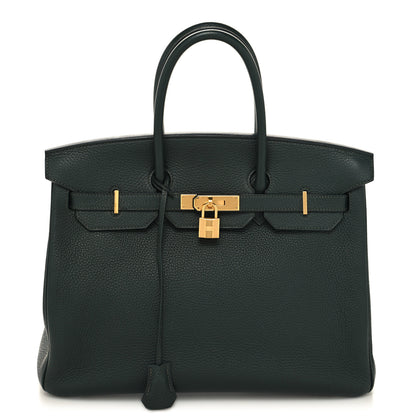 Hermes Togo Birkin 35 Vert Fonce 1 of 13