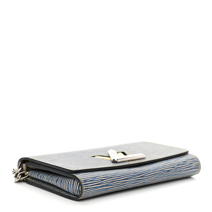 Louis Vuitton Epi Twist Chain Wallet Denim Light 4 of 11
