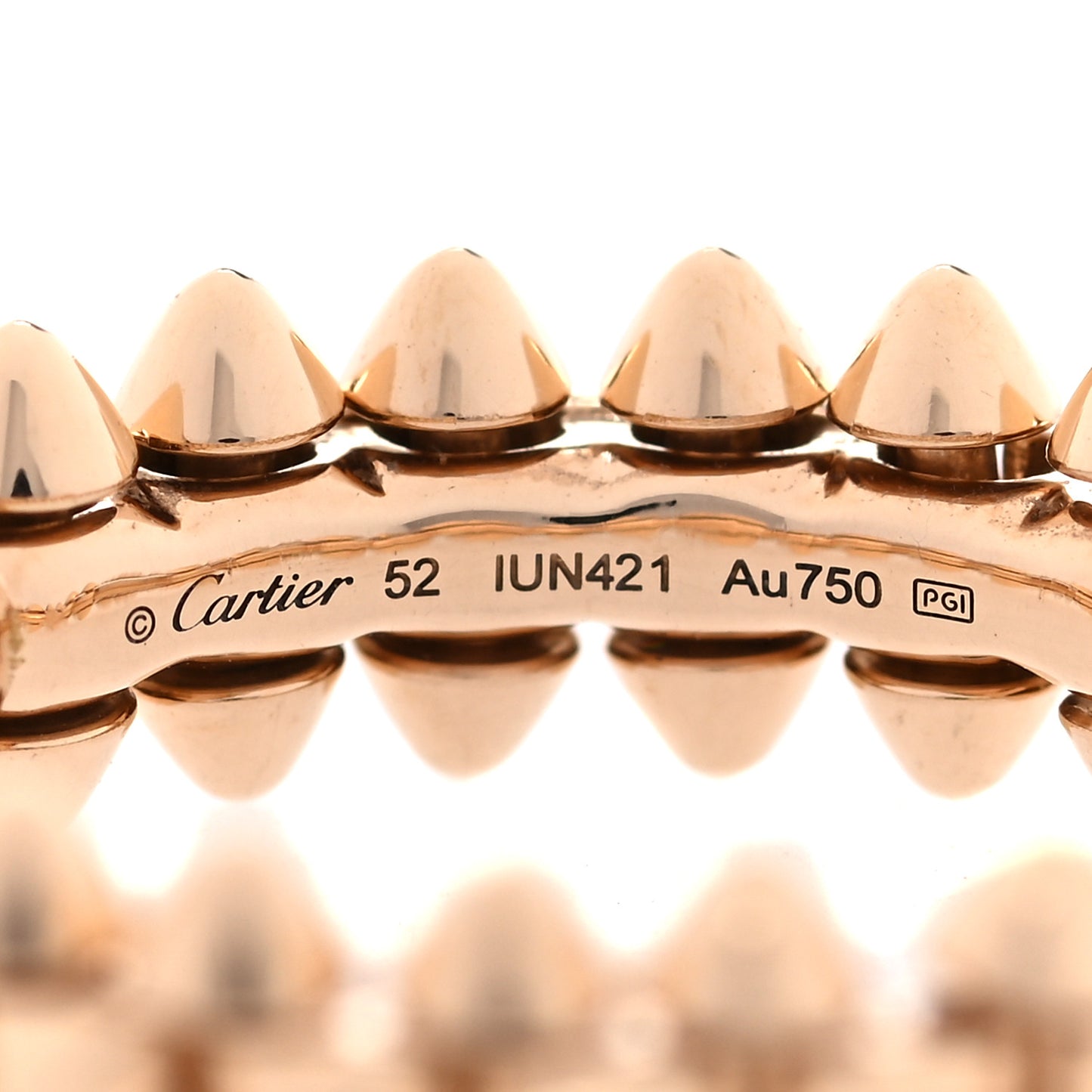 18K Pink Gold SM Clash De Cartier Ring 52 6