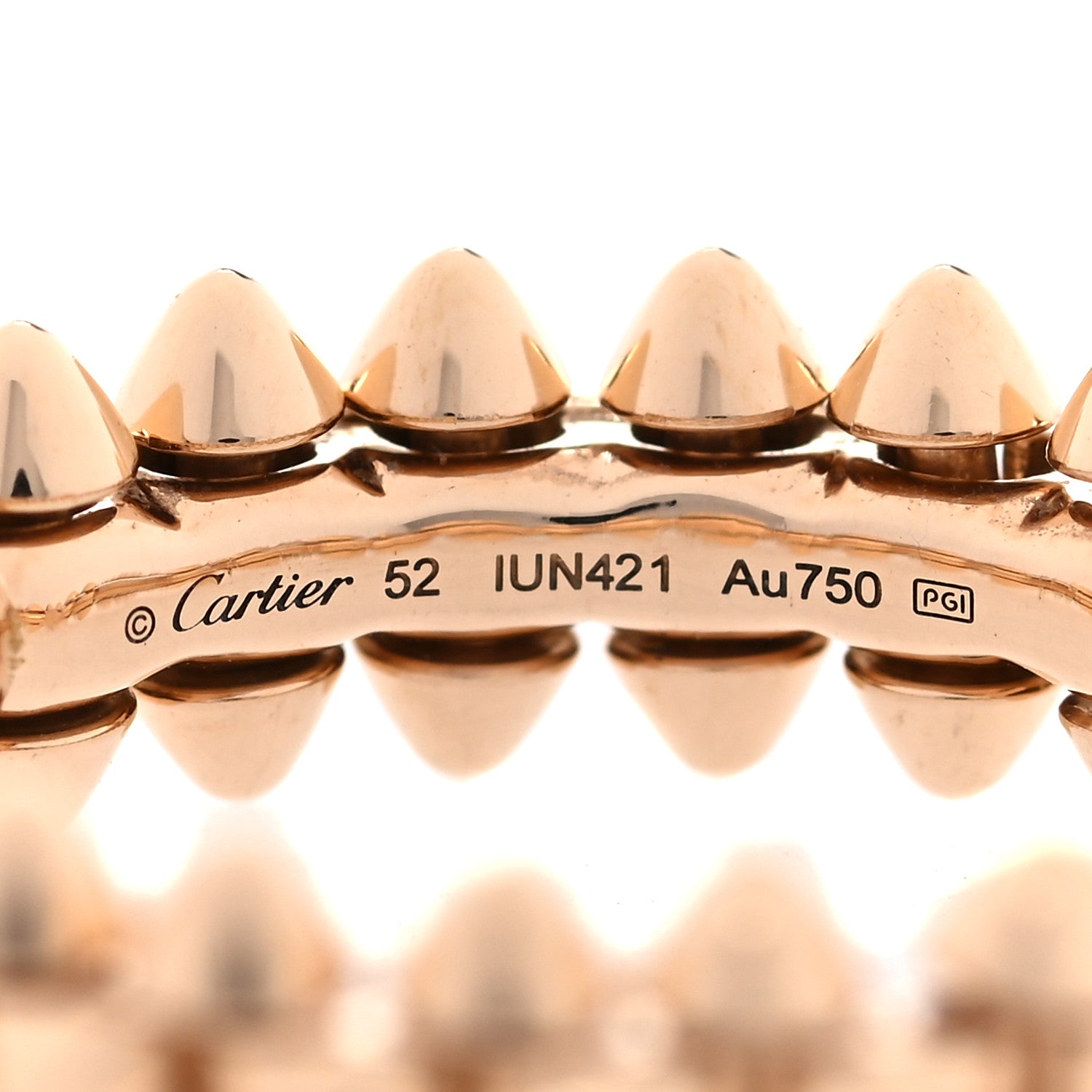 Cartier 18K Pink Gold SM Clash De Cartier Ring 52 6 4 of 4