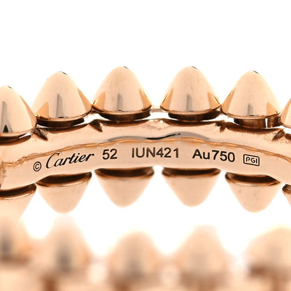 Cartier 18K Pink Gold SM Clash De Cartier Ring 52 6 4 of 4