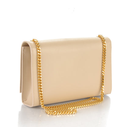 Saint Laurent Grain De Poudre Medium Monogram Kate Satchel Nude Powder 3 of 7