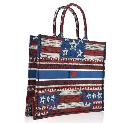 Christian Dior Canvas Embroidered Exclusive US Book Tote Multicolor 3 of 8