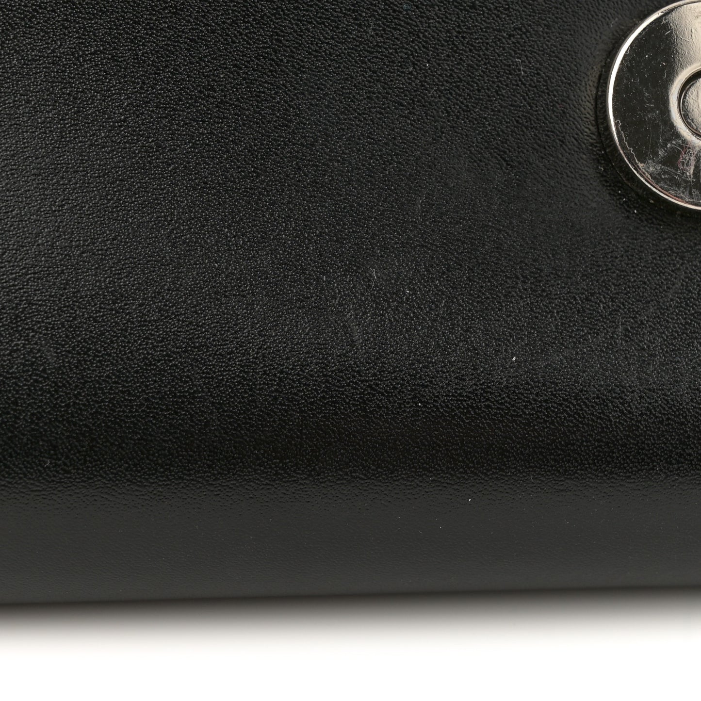 Calfskin Small Slash Bag Black White