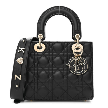 Christian Dior Lambskin Cannage Small My ABCDior Lady Dior Black 1 of 10