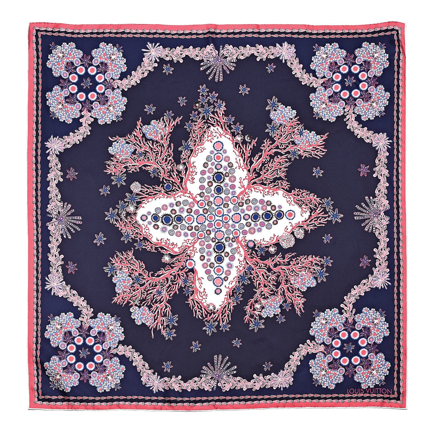 Silk Shawl Navy