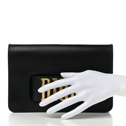 Christian Dior Smooth Calfskin Dio(r)evolution Flap Clutch Black 2 of 8