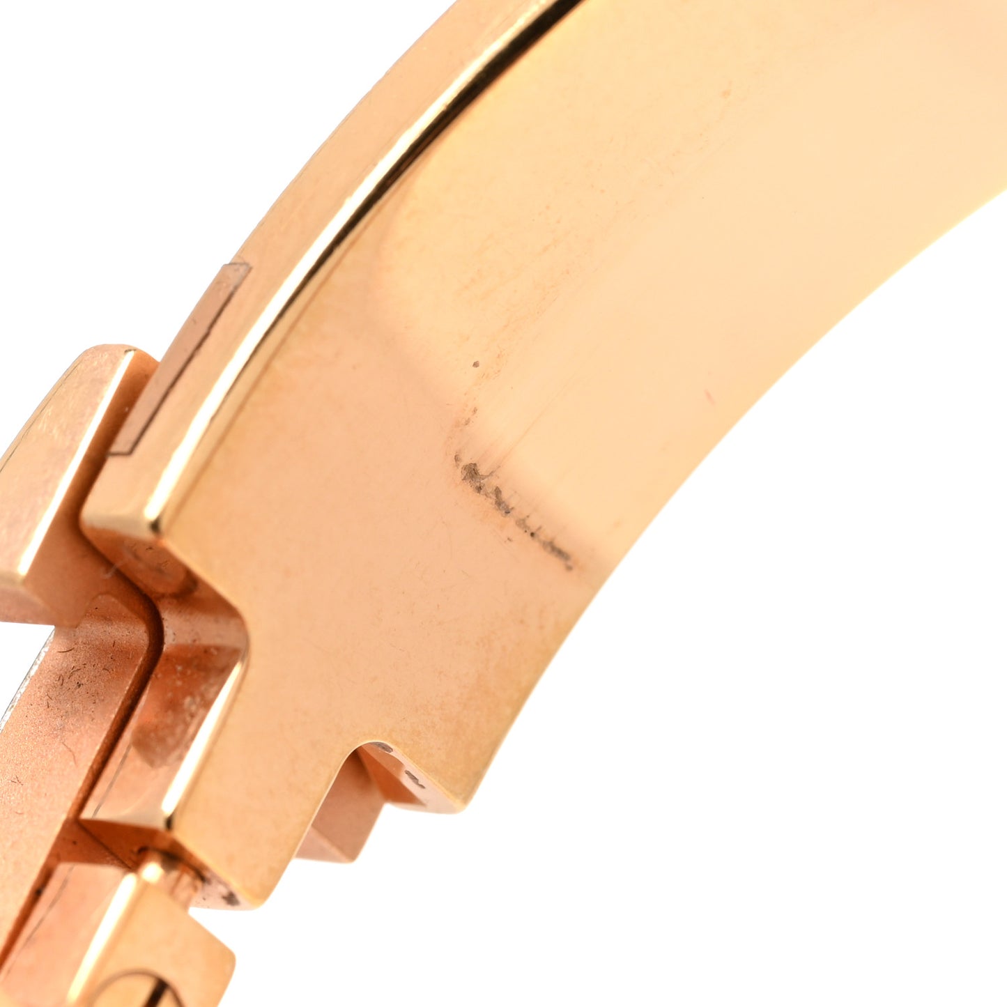 Enamel Narrow Clic Clac H Bracelet PM Rose Patch