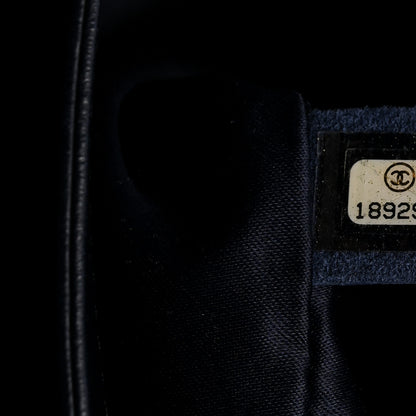 Chanel Lambskin Quilted Jumbo Chanel 3 Flap Navy 7 of 10