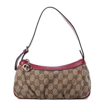 Gucci Monogram Lovely Heart Cosmetic Case Red 1 of 10