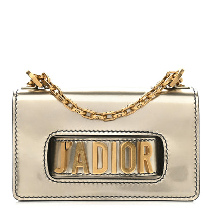Christian Dior Metallic Calfskin J'Adior Chain Flap Bag Bronze 1 of 9