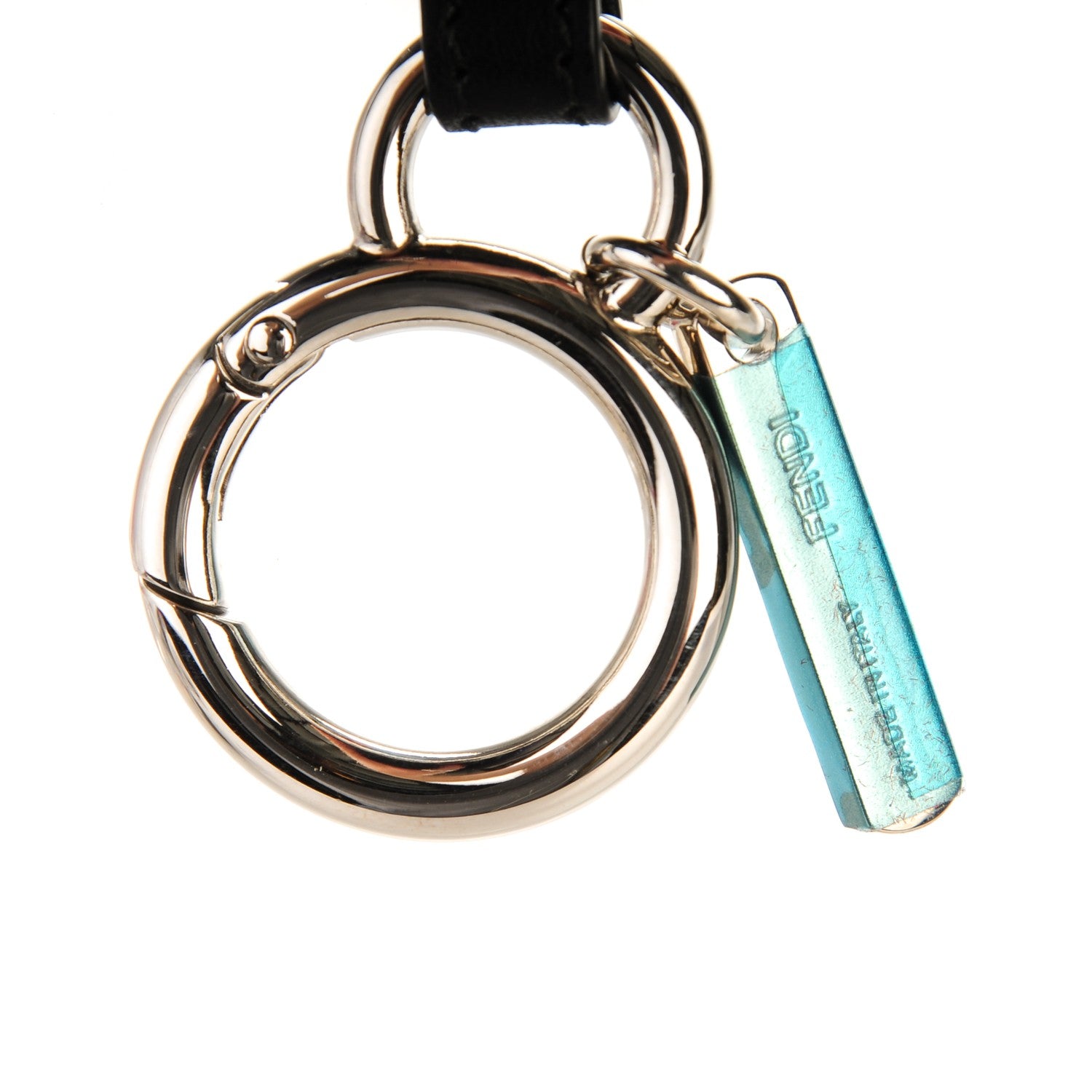 Fendi Mink Fox Rabbit Fur Vitello Flamingo Furme Monster Bag Charm Viola Multicolor Black 4 of 4