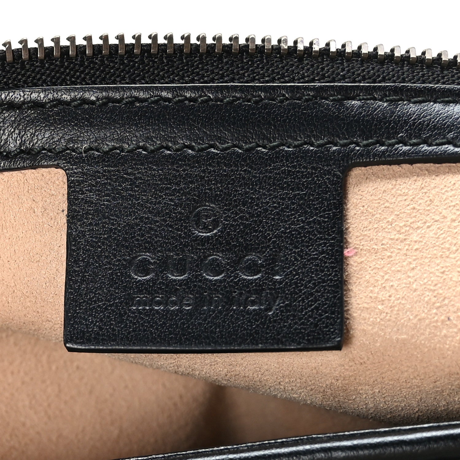 Gucci Calfskin Matelasse Large GG Marmont Shoulder Bag Black 6 of 9