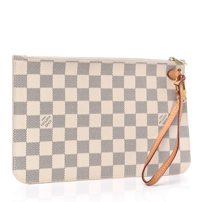 Louis Vuitton Damier Azur Neverfull MM GM Pochette 2 of 10