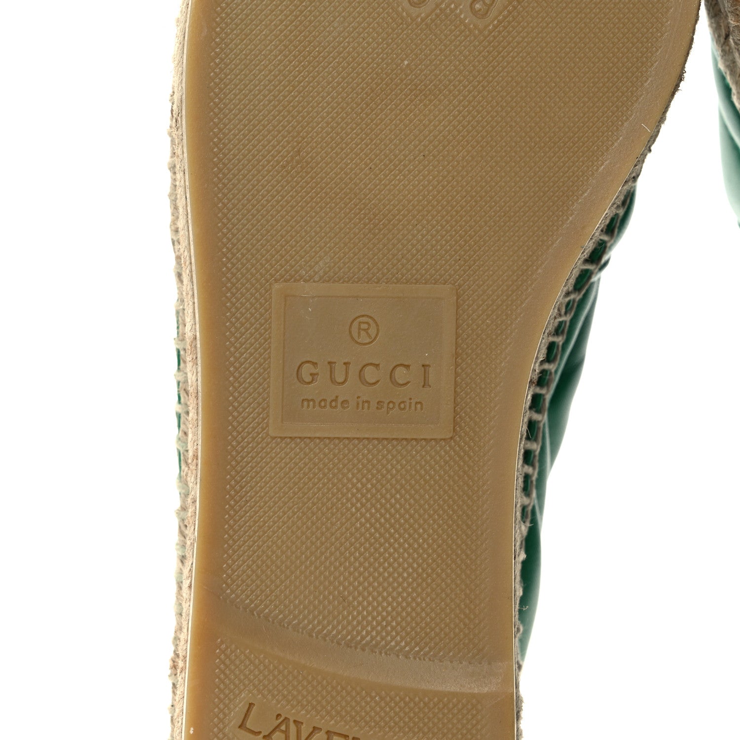 Gucci Nappa Matelasse GG Marmont Espadrilles 38 New Shamrock 6 of 8