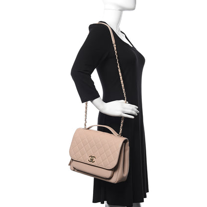 Chanel Caviar Quilted Large Business Affinity Flap Beige 2 of 17
