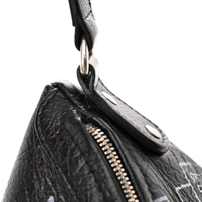 Balenciaga Agneau Arena Graffiti All Over XXS Souvenir Belt Bag Black White 12 of 12