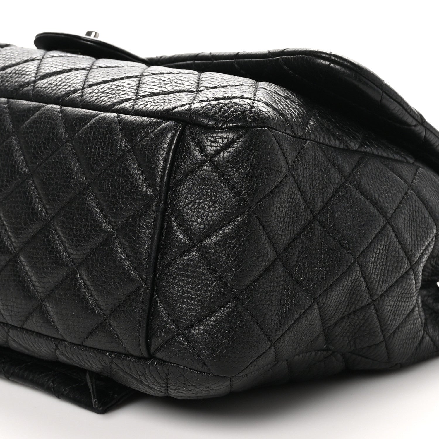 Chanel Calfskin Quilted Small XXL Travel Flap Bag Black 10 of 10