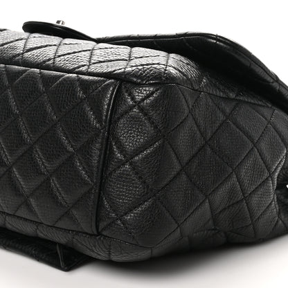 Chanel Calfskin Quilted Small XXL Travel Flap Bag Black 10 of 10
