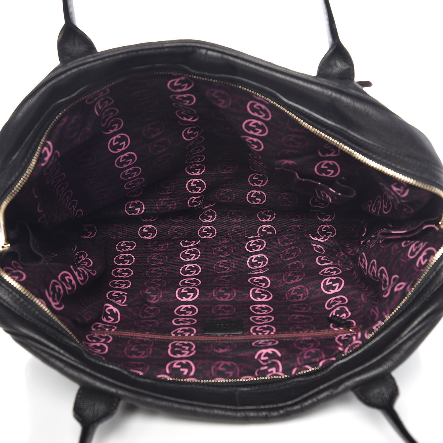 Gucci Calfskin Large Princy Boston Tote Black 5 of 11