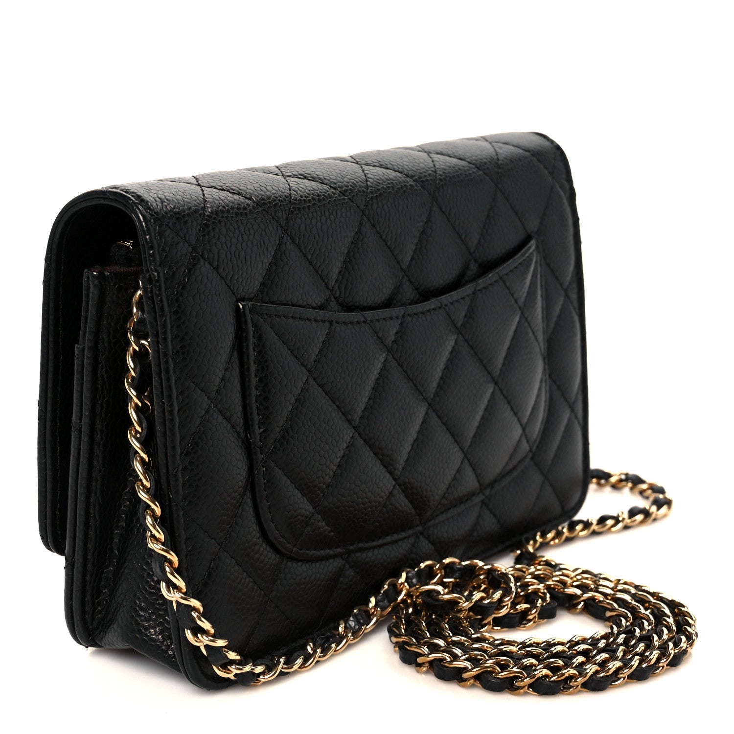 Chanel Caviar Quilted Wallet On Chain WOC Black 3 of 12