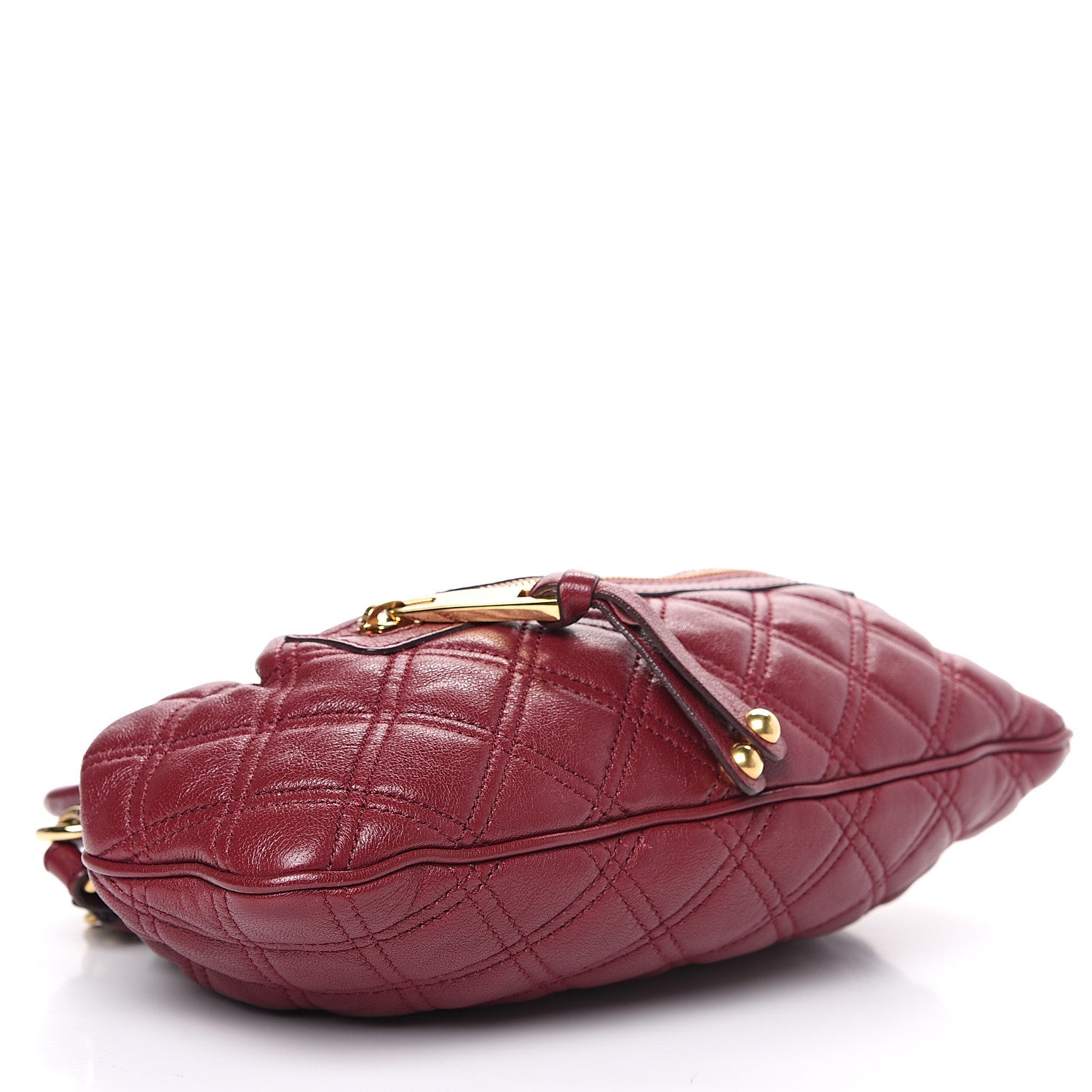 Marc Jacobs Calfskin Quilted Little Stam Bordeaux 3 of 11