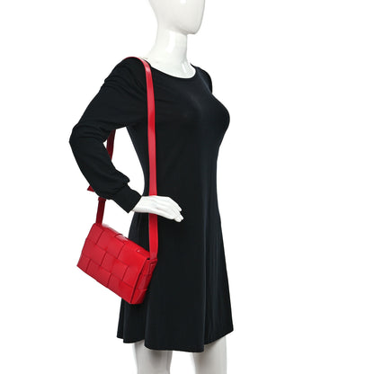 Bottega Veneta Patent Maxi Intrecciato Cassette Crossbody Bag Firework 2 of 8