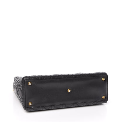 Christian Dior Lambskin Cannage Large Lady Dior Black 4 of 10