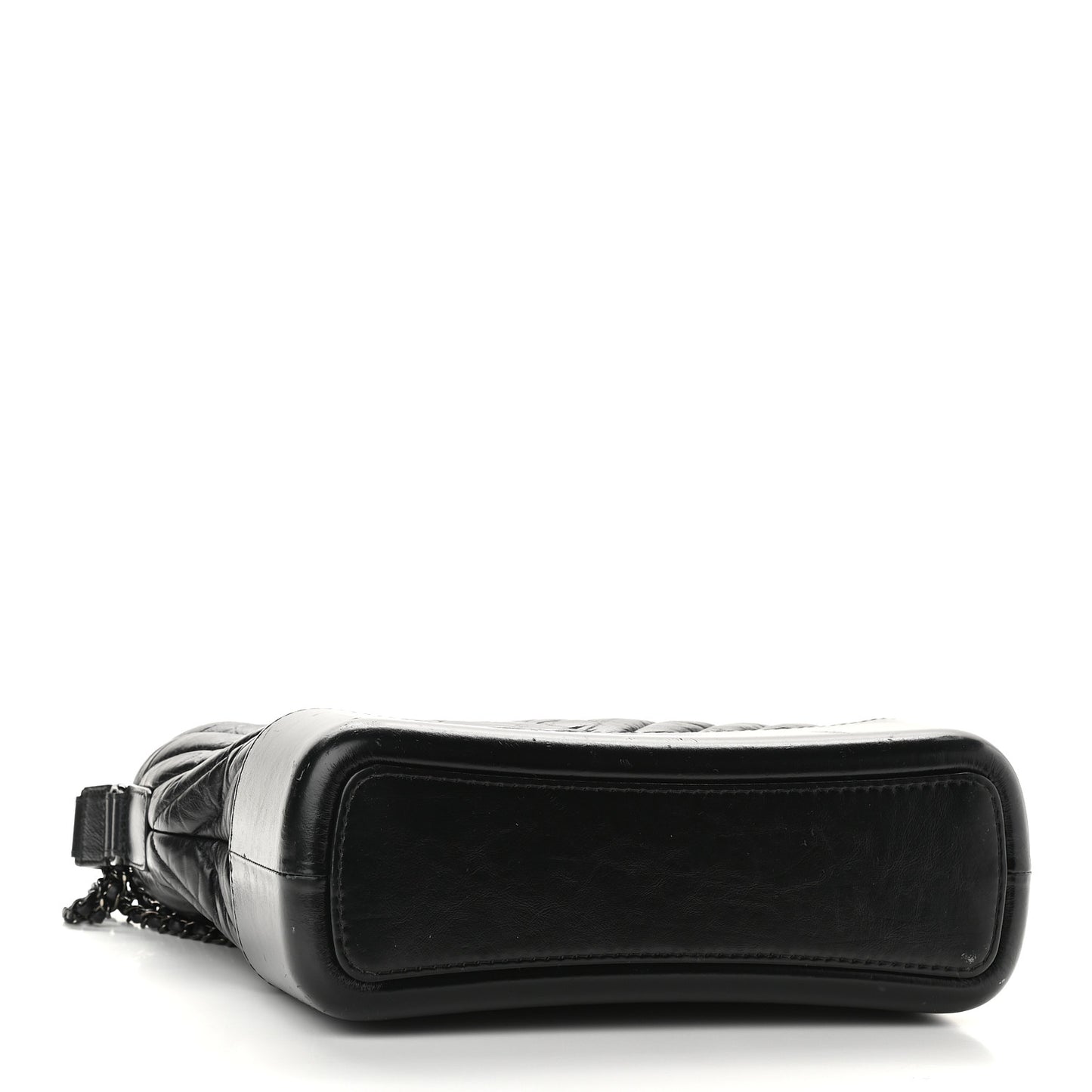 Aged Calfskin Chevron Quilted Medium Gabrielle Hobo So Black