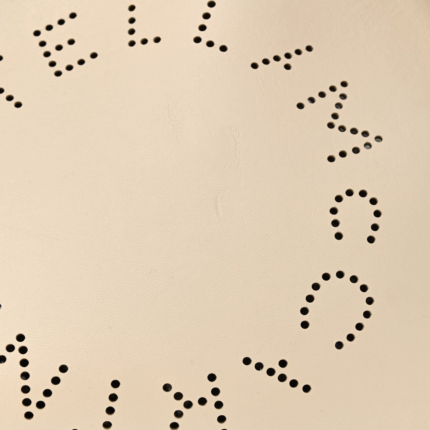 Eco Alter Nappa Perforated Logo Mini Crossbody White