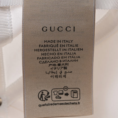 Gucci Canvas Embroidered Logo Baseball Hat M White 9 of 9