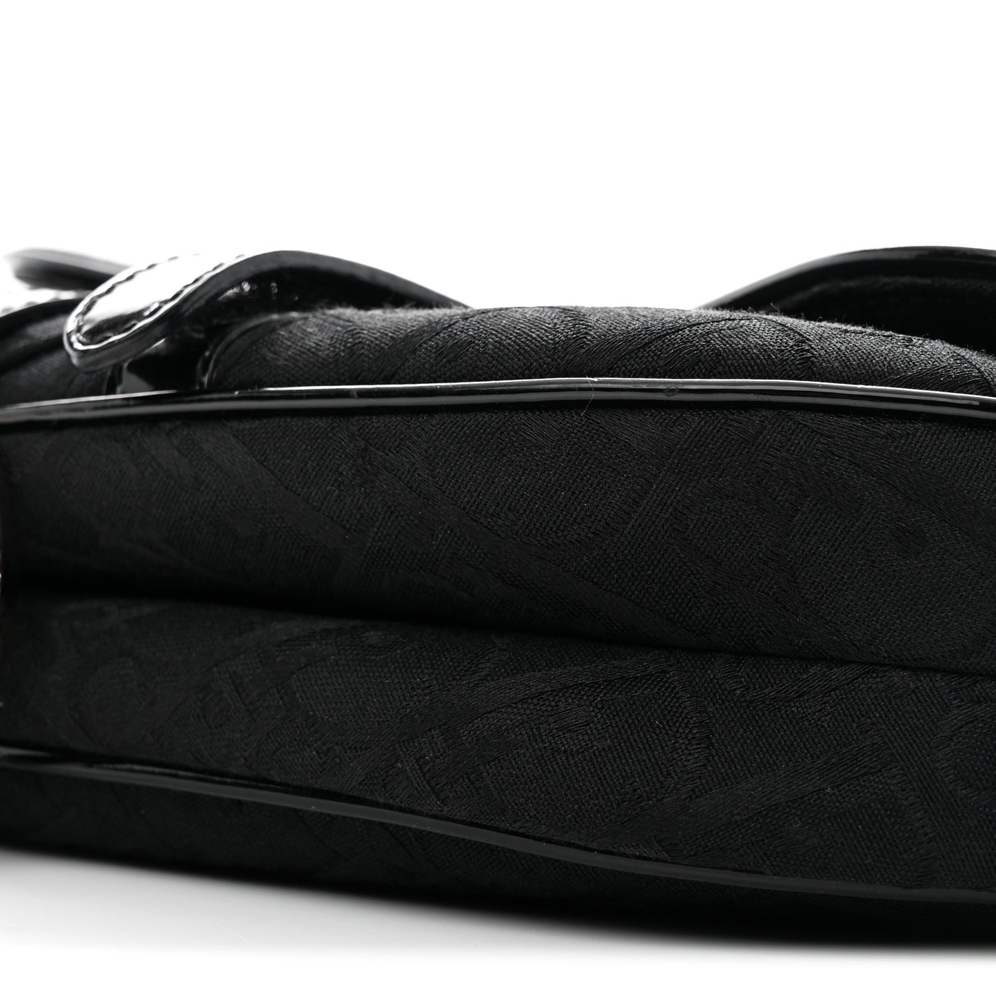 Monogram Saddle Bag Black