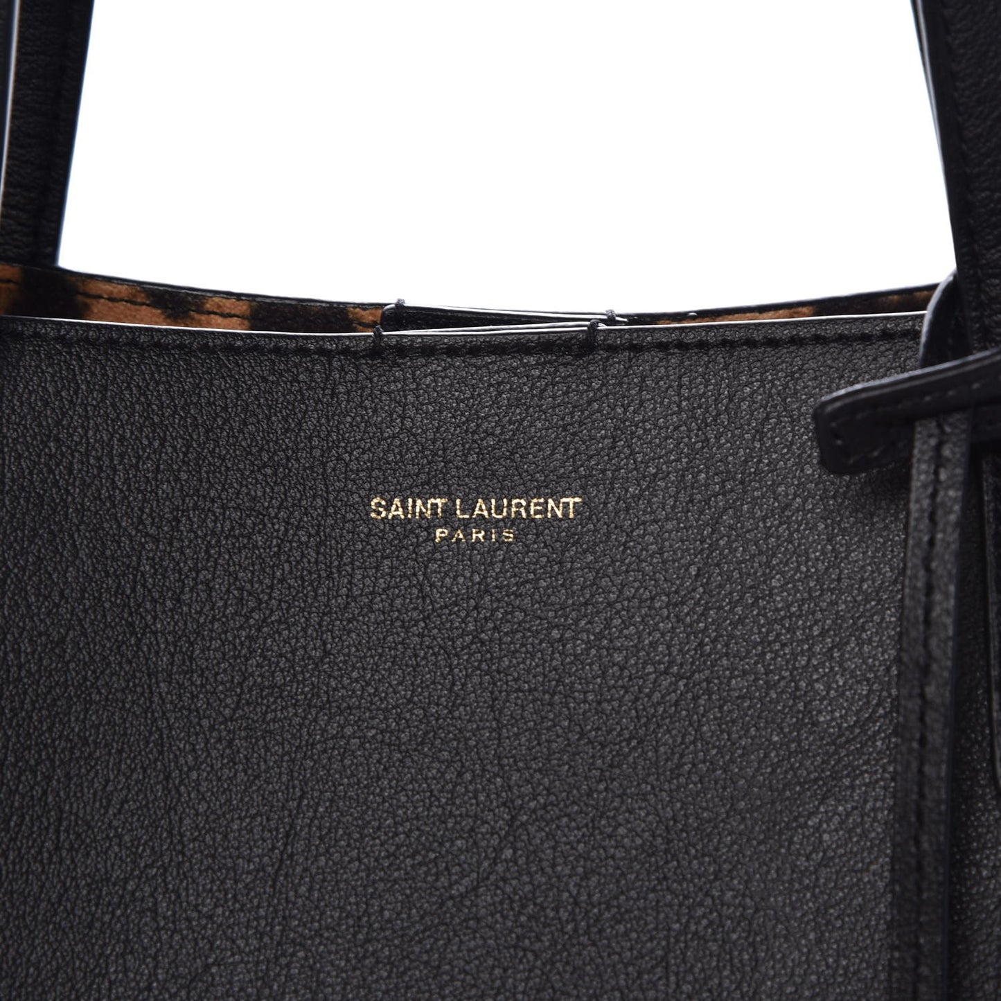 Calfskin Large Shopping Tote Black