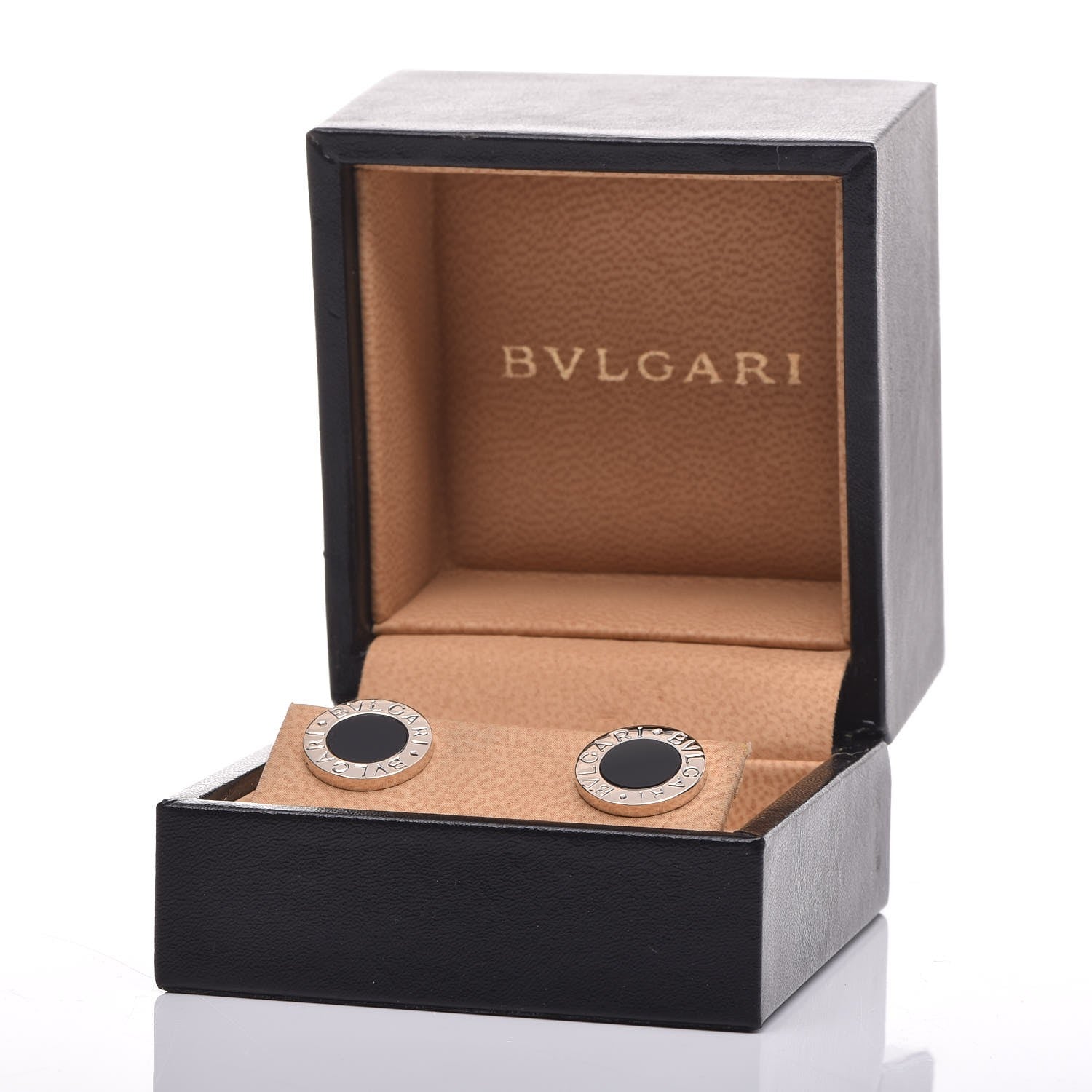 Bulgari 18K White Gold Black Onyx BVLGARI BVLGARI Stud Earrings 5 of 5