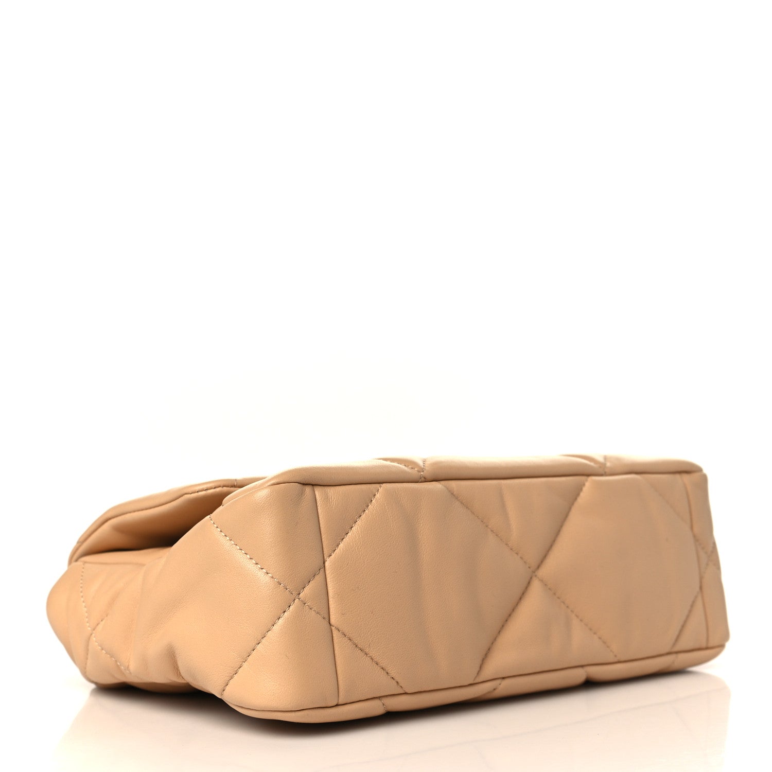 Chanel Lambskin Quilted Medium Chanel 19 Flap Beige 4 of 10