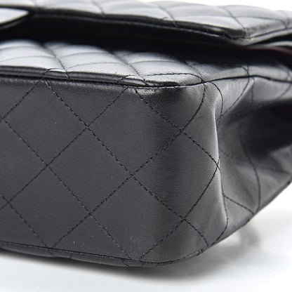 Chanel Lambskin Quilted Medium Double Flap Black 10 of 13