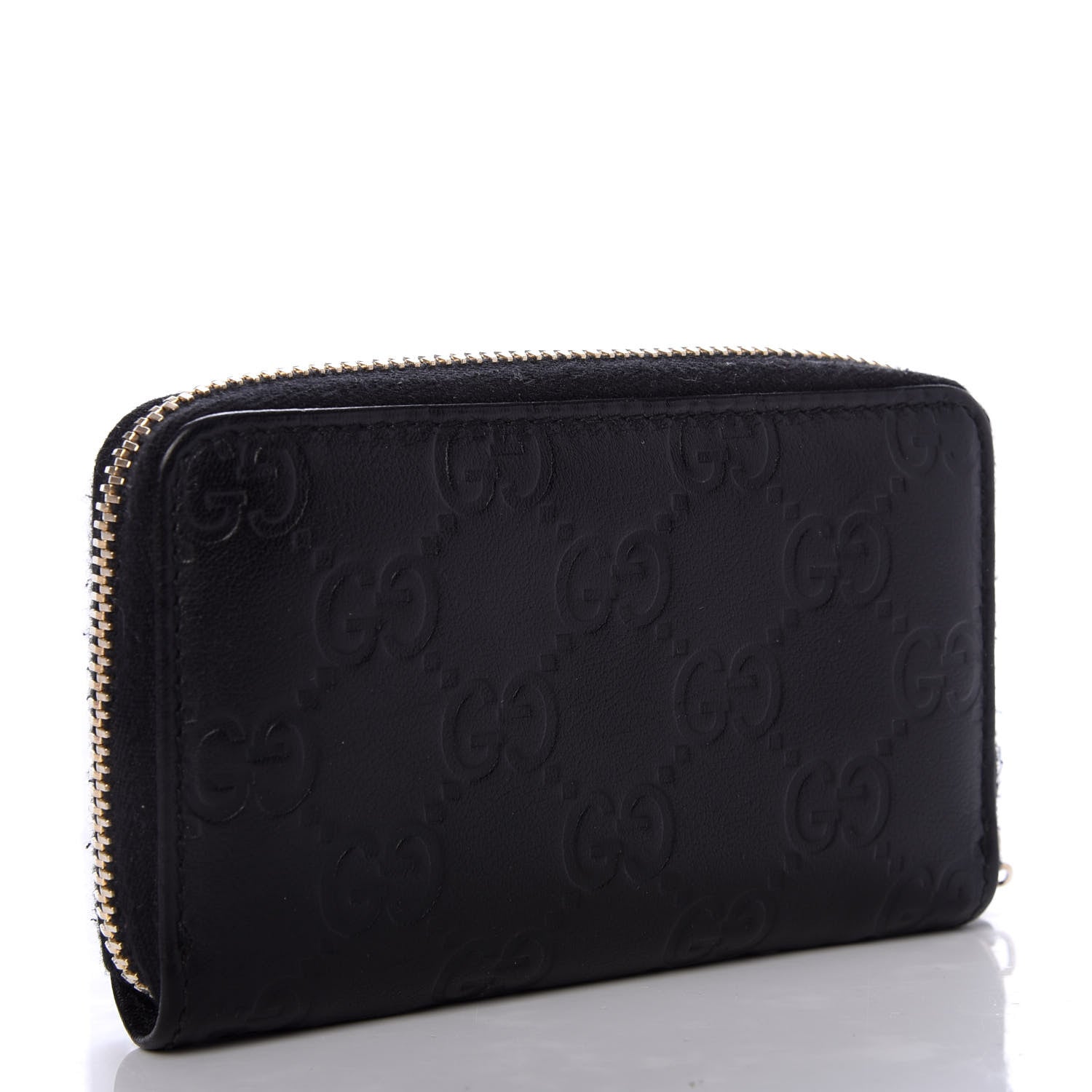 Gucci Guccissima Zip Around Card Case Black 3 of 8