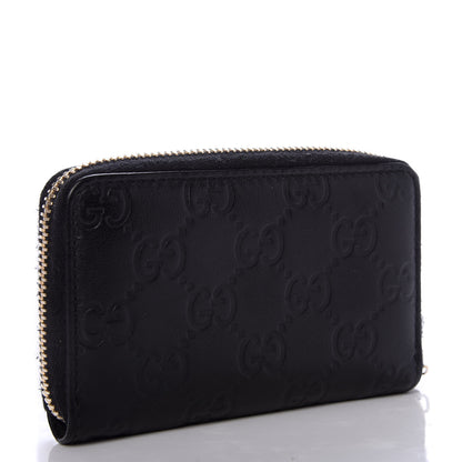 Gucci Guccissima Zip Around Card Case Black 3 of 8