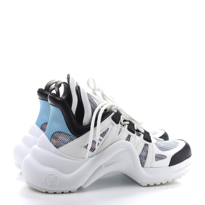 Louis Vuitton Calfskin Nylon LV Pop Archlight Sneaker 40 Blue 5 of 9